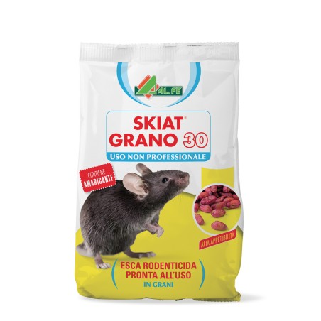 Al.fe Topicida Ratticida Esca per Topi Ratti in grani rossi Pronto Uso 150 g